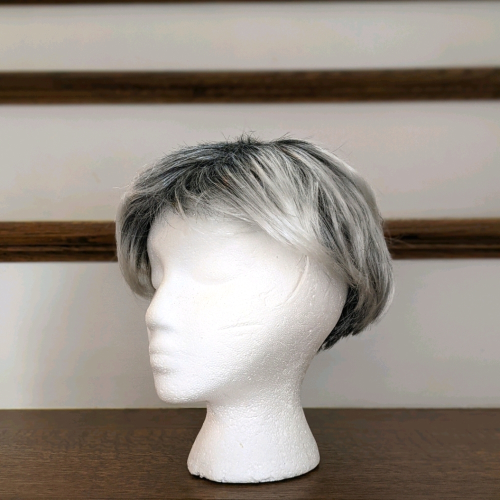 Black and Grey Old Person Wig Costume Hair